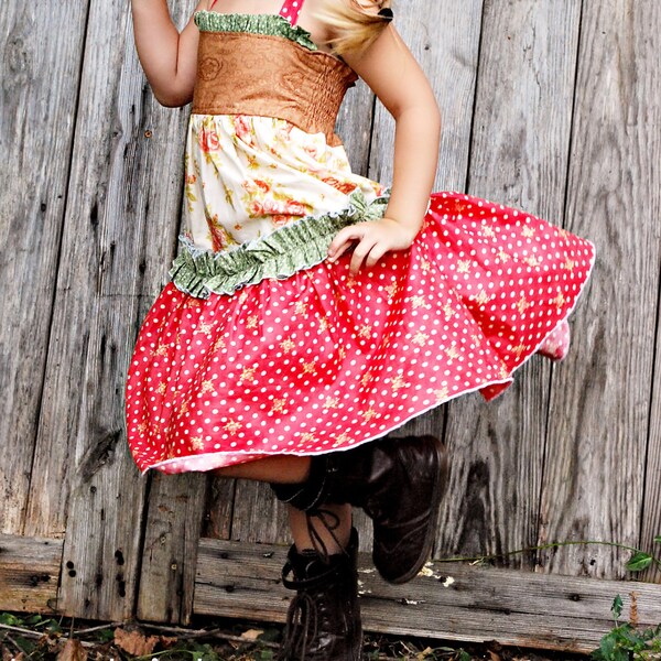 Tiered Twirl Party Dress PDF Pattern Tutorial, Boutique Dress 12m to 9/10 Now Instant Download