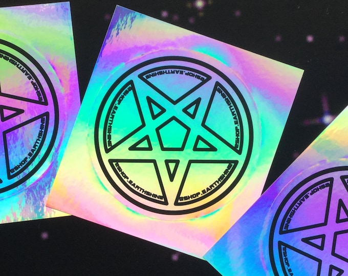 Holographic Pentacle Stickers 1pc