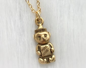 Honey Bear Bottle necklace