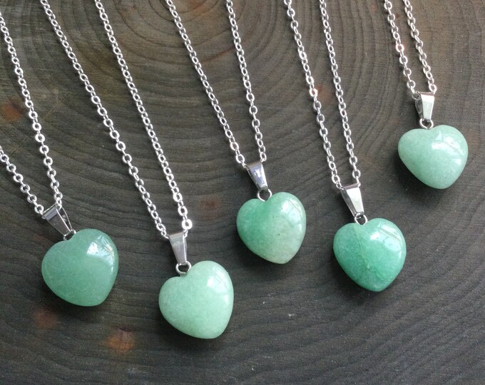 Green Aventurine Heart necklace