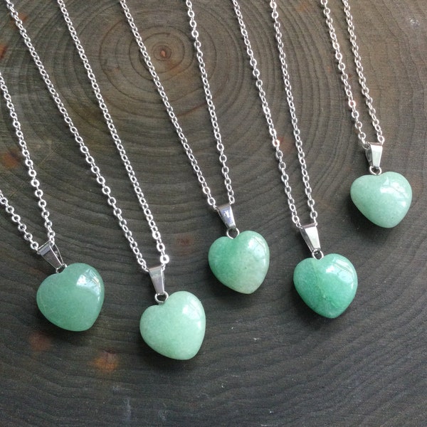 Green Aventurine Heart necklace