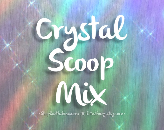 Scoop of Crystals, Unique Charms, Lucky pick mix, Dragon hoard, Crows mix of shiny things, Please read DESCRIPTION