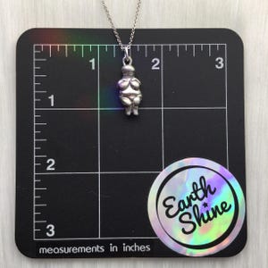 Venus de Willendorf Goddess necklace: long or short chain image 15