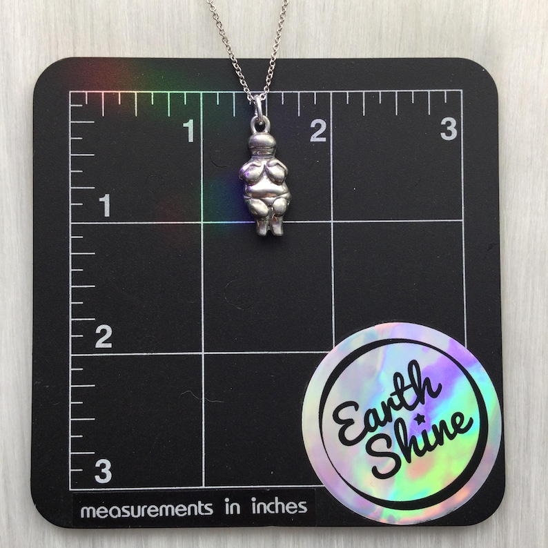Venus de Willendorf Goddess necklace: long or short chain image 15