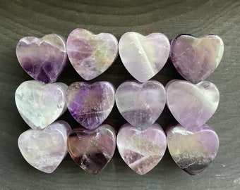 Amethyst Heart hair bead, 1pc, Rose Quartz Heart Shaped Loc jewelry, Amethyst with 5mm hole