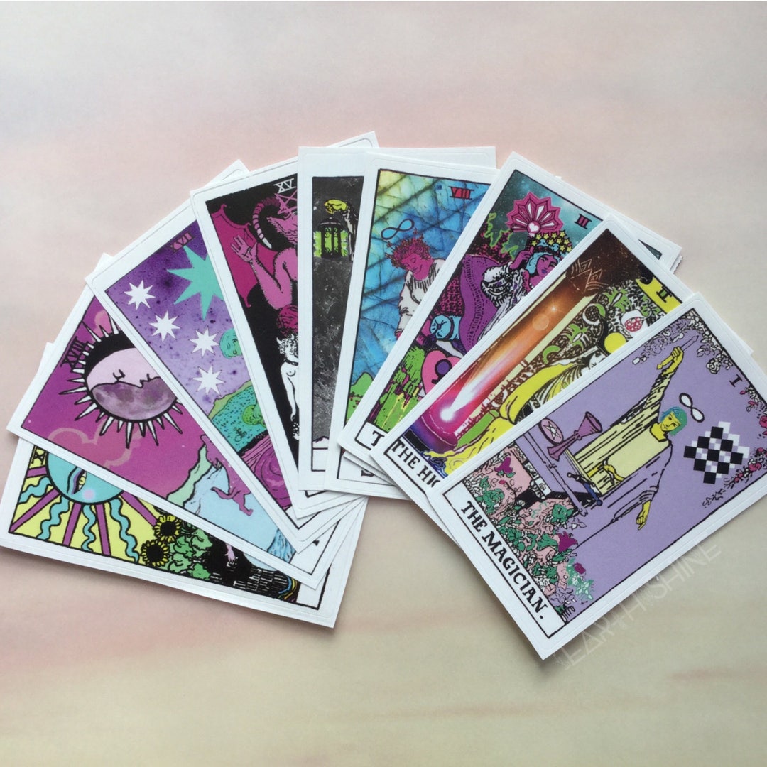 LAST ONE Tarot Stickers Set of 22 Glossy Paper - Etsy