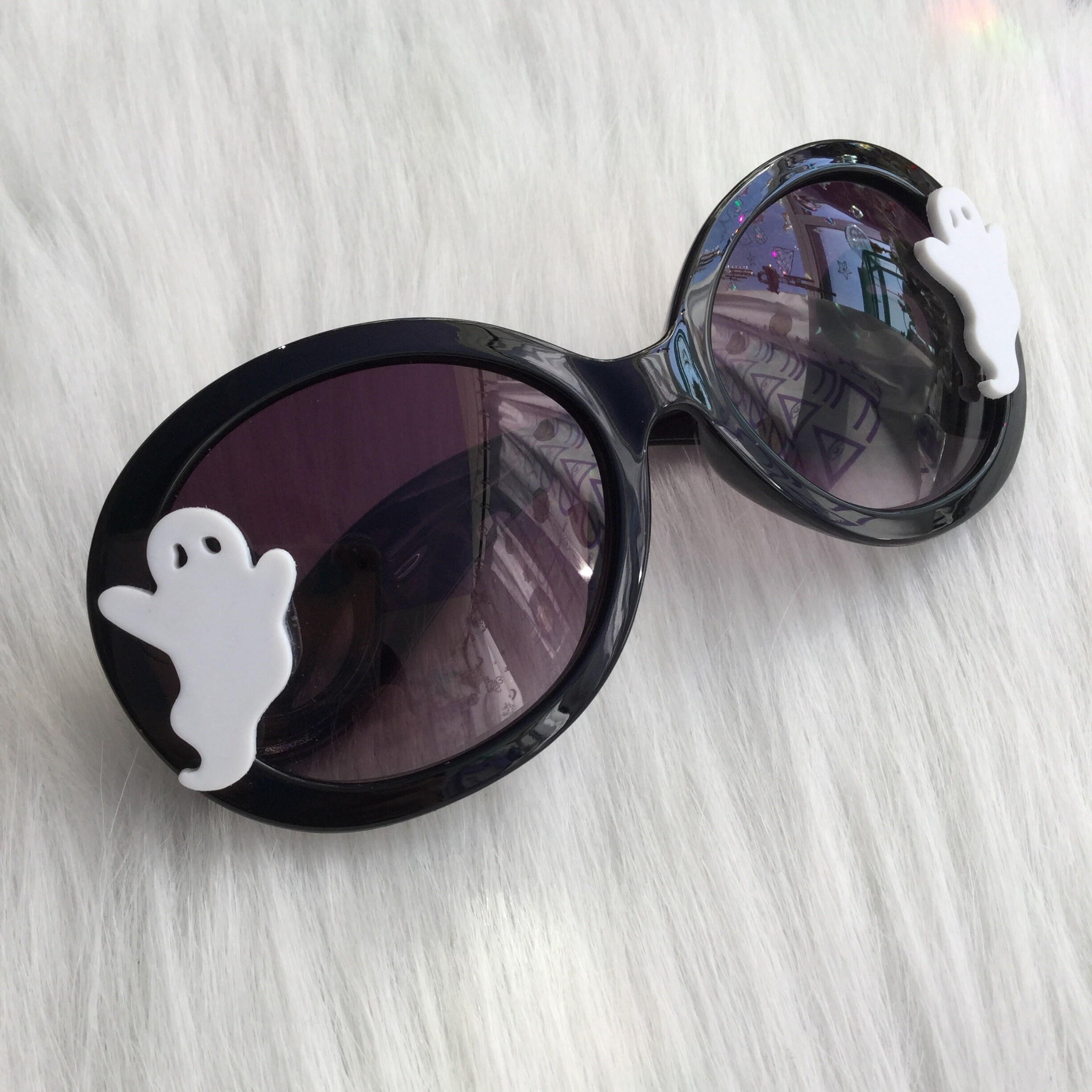 SALE Ghost Sunglasses, Witchy Goth Halloween Eyewear