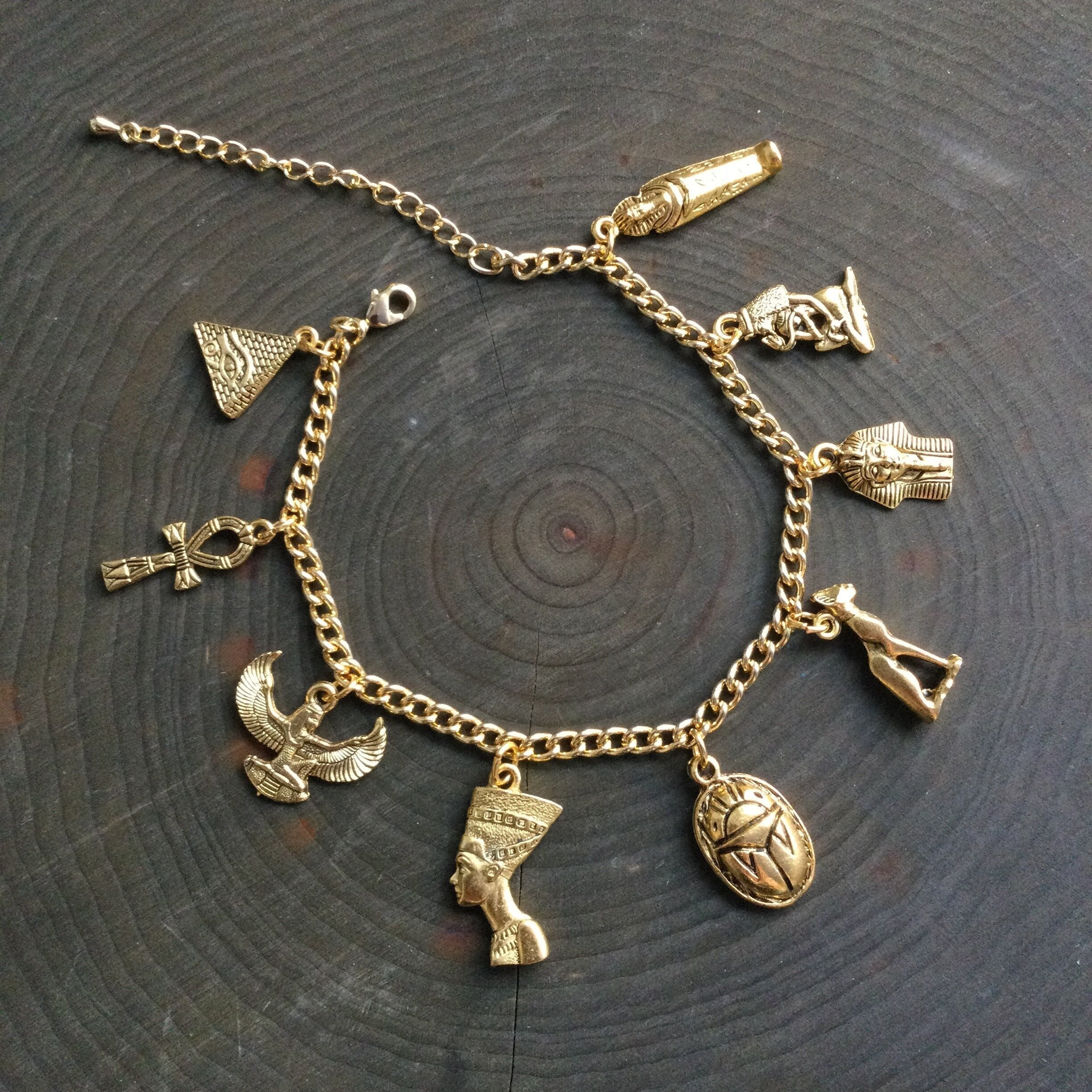  10k Yellow Gold Witch Charm, Charms for Bracelets and  Necklaces: Clothing, Shoes & Jewelry