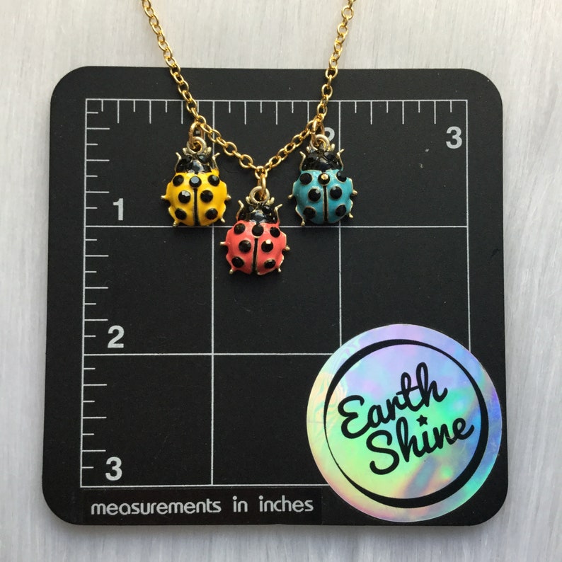 inspired by the Ladybug magnets from the 70s and 80s Ladybug Necklace