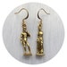 David and Venus de Milo Art earrings in silver pewter or gold plated, (leave qty as 1 to receive one pair) 