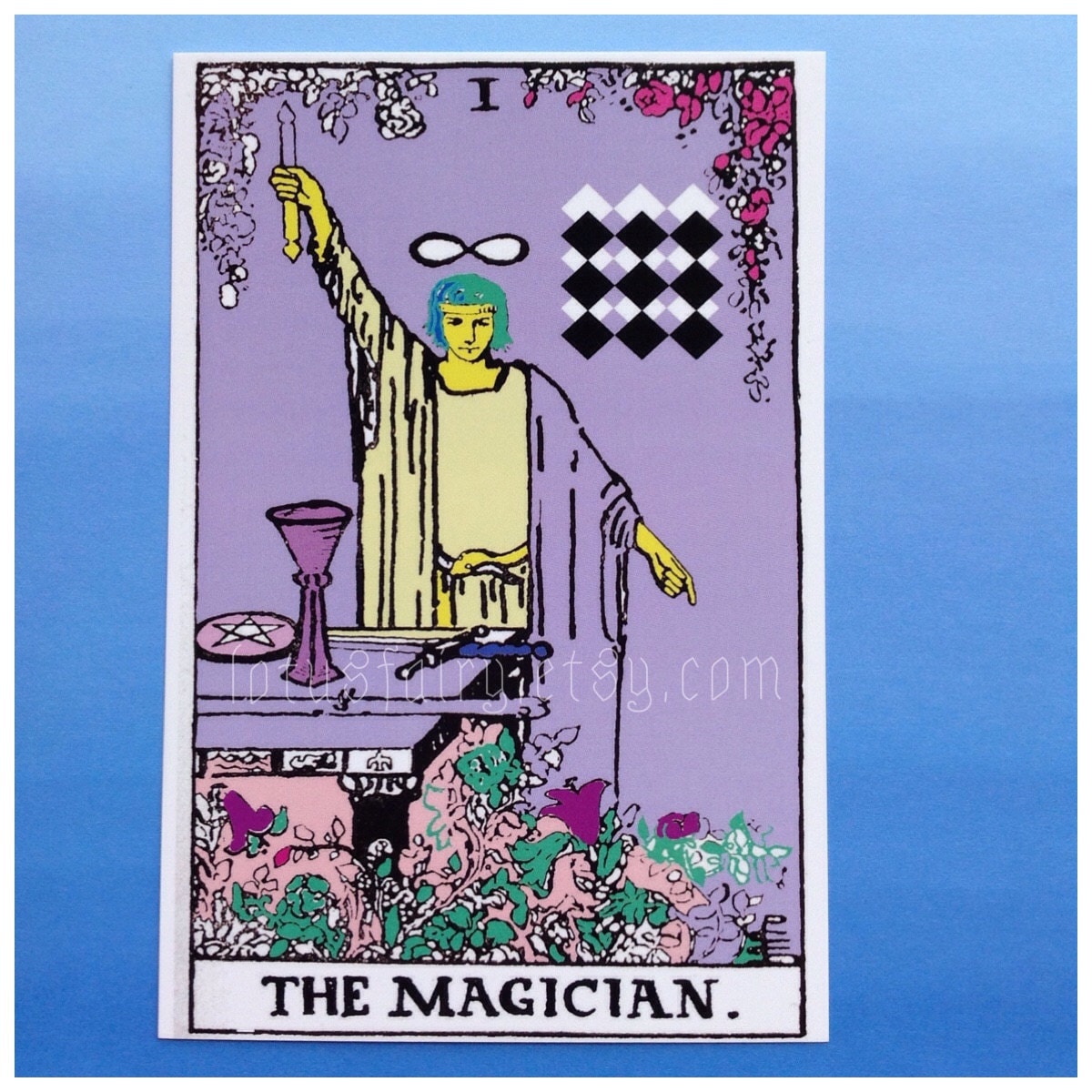 SALE Tarot Card The Magician postcard print 4x6