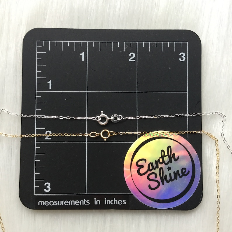 Moon or Star on dainty sterling and gold filled chains Silver and Gold Friendship necklaces your choice of Sun Set of Two