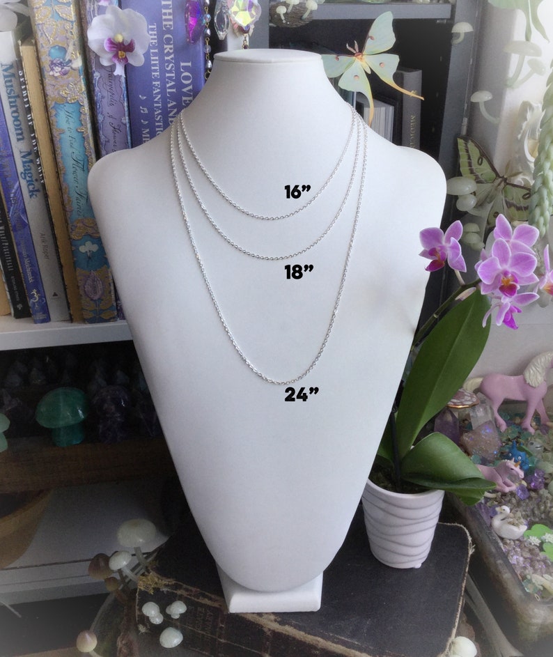 silver or gold finish Crescent Moon necklace
