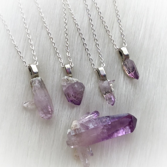 Amethyst Necklace Amethyst Crystal Amethyst Crystal Amethyst Pendant Boho Raw Amethyst Vera Cruz Amethyst