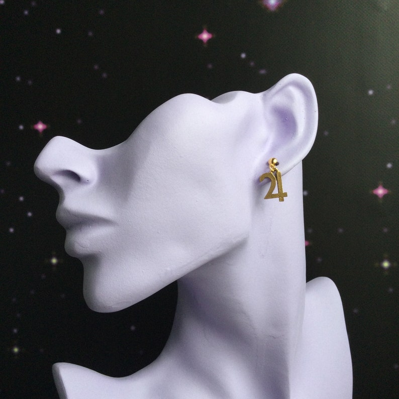 Planet Symbol Glyph Earrings, you choose your pair Jupiter, Saturn, Neptune, Mars, Mercury Uranus, Pluto, Venus, image 10