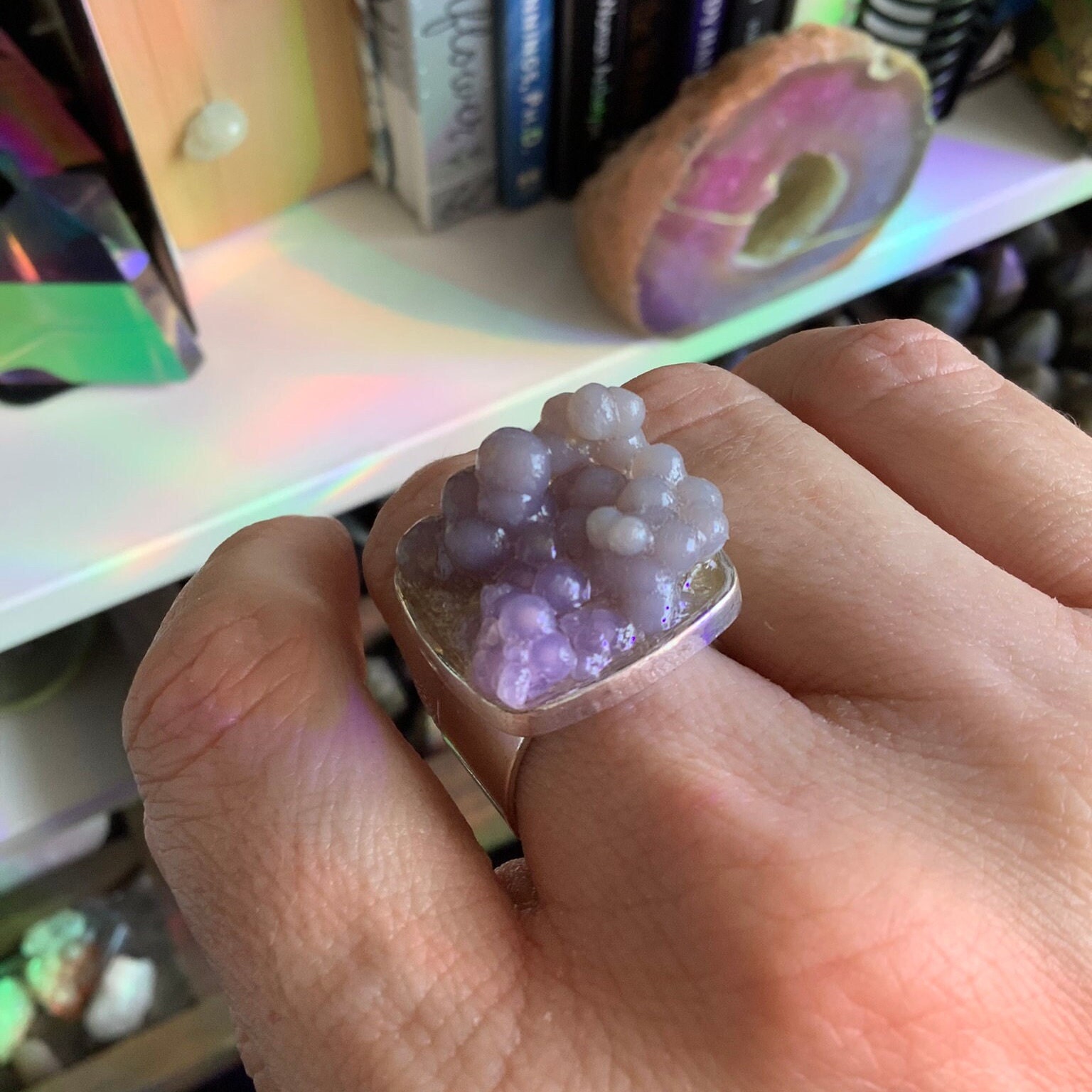 Grape agate best sale ring