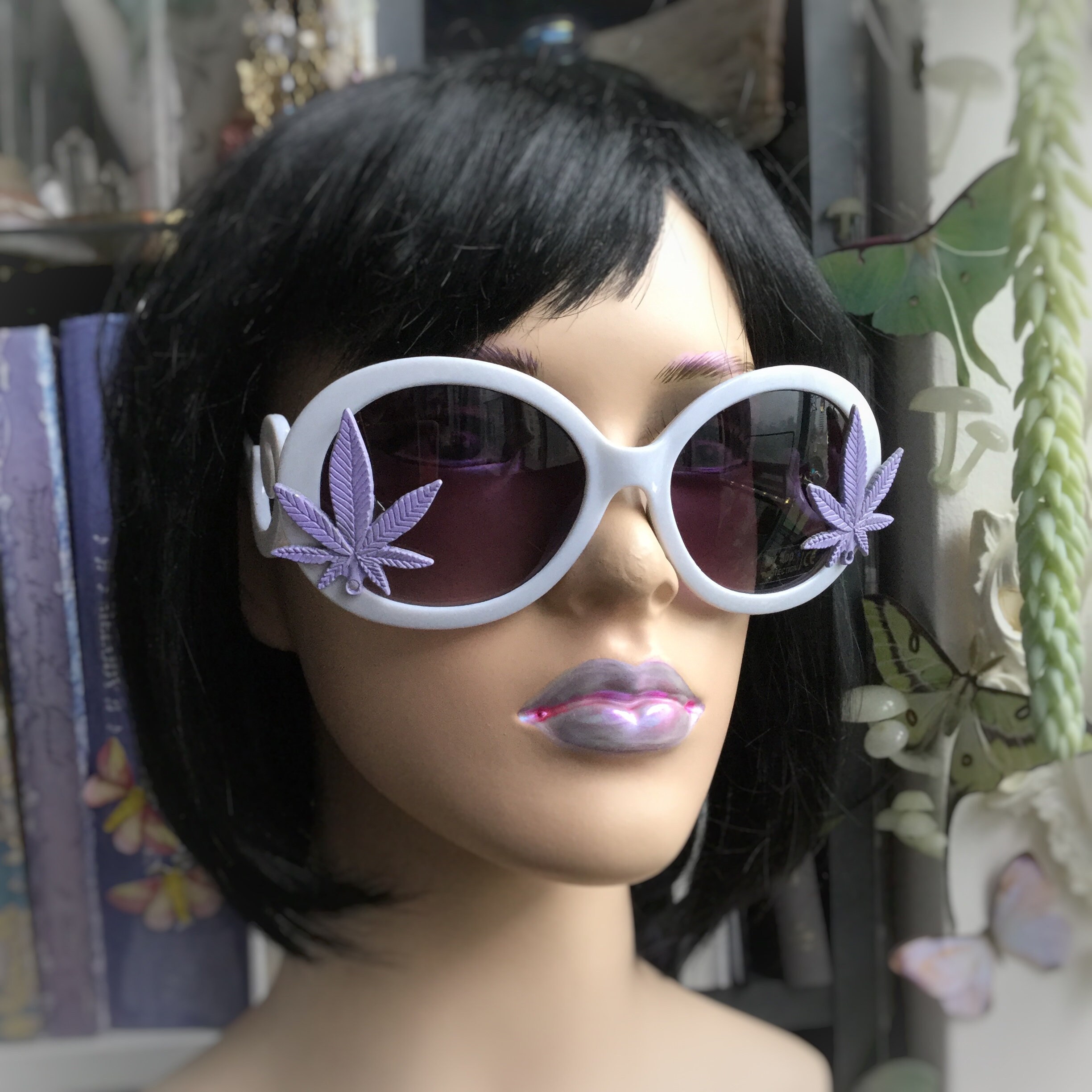 Weed Leaf Sunglasses, Cannabis leaf 420 eyewear
