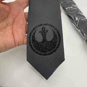Black Men’s skinny Star Wars with Black rebel alliance logo