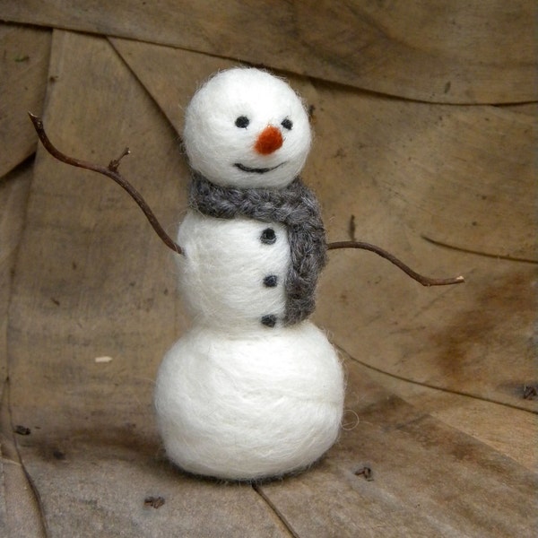 Needle Felted Snowman