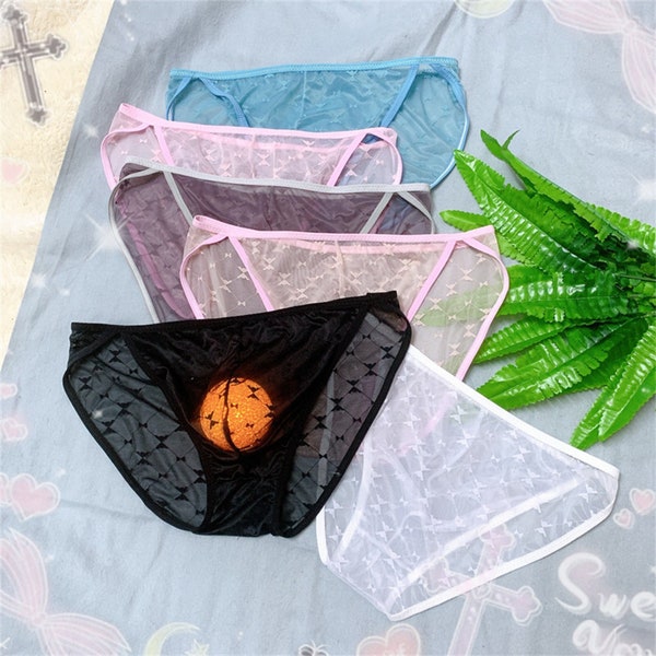 Mesh Men Sheer Underwear Etsy
