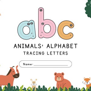Alphabet Tracing for Kids| Fun & Exciting Printable Worksheet| Educational Digital Download| Preschool to Kindergarten| Handwriting Practice