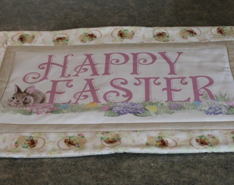 Happy Easter New Handmade  21 X 15 Table Runner Topper