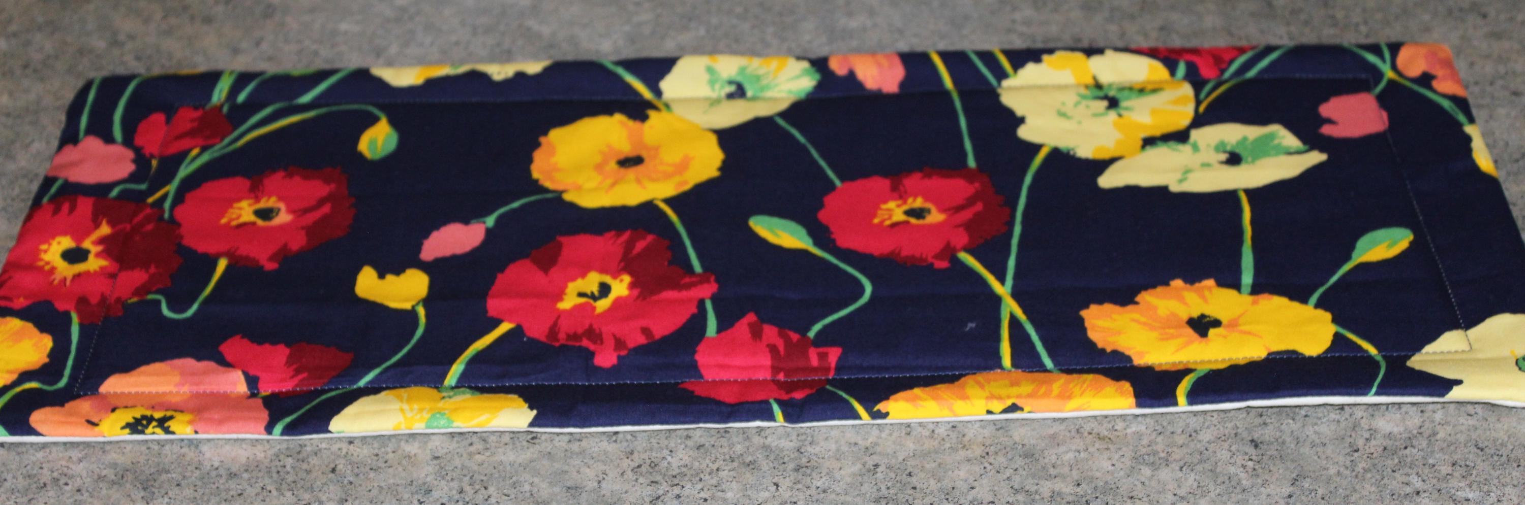 Floral Flowers New Handmade  8 X 19 1/2 Mini Table Runner Topper