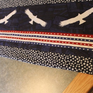Blue Stars Eagles Stripes   13 X 27 1/2 Table Runner Topper