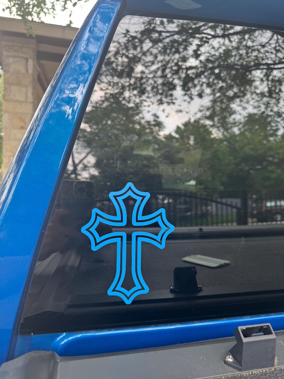 Cross, Vinyl Decal Sticker, Multiple Colors
