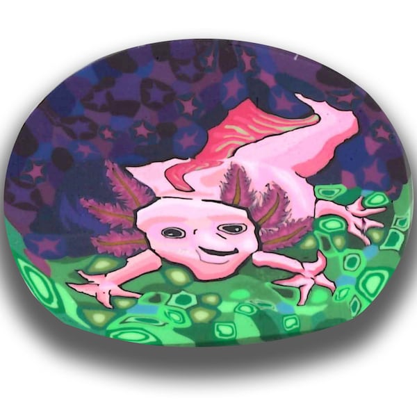 Canne en pâte polymère Axolotl Silly Milly