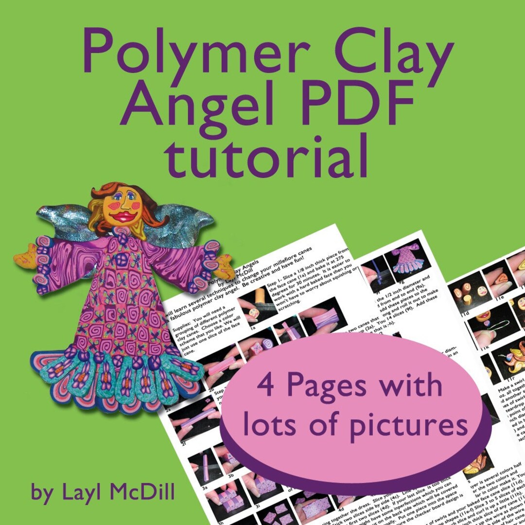 Polymer Clay Angel Tutorial PDF Etsy