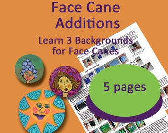 Face Cane Additions Polymer Clay  PDF Tutorial