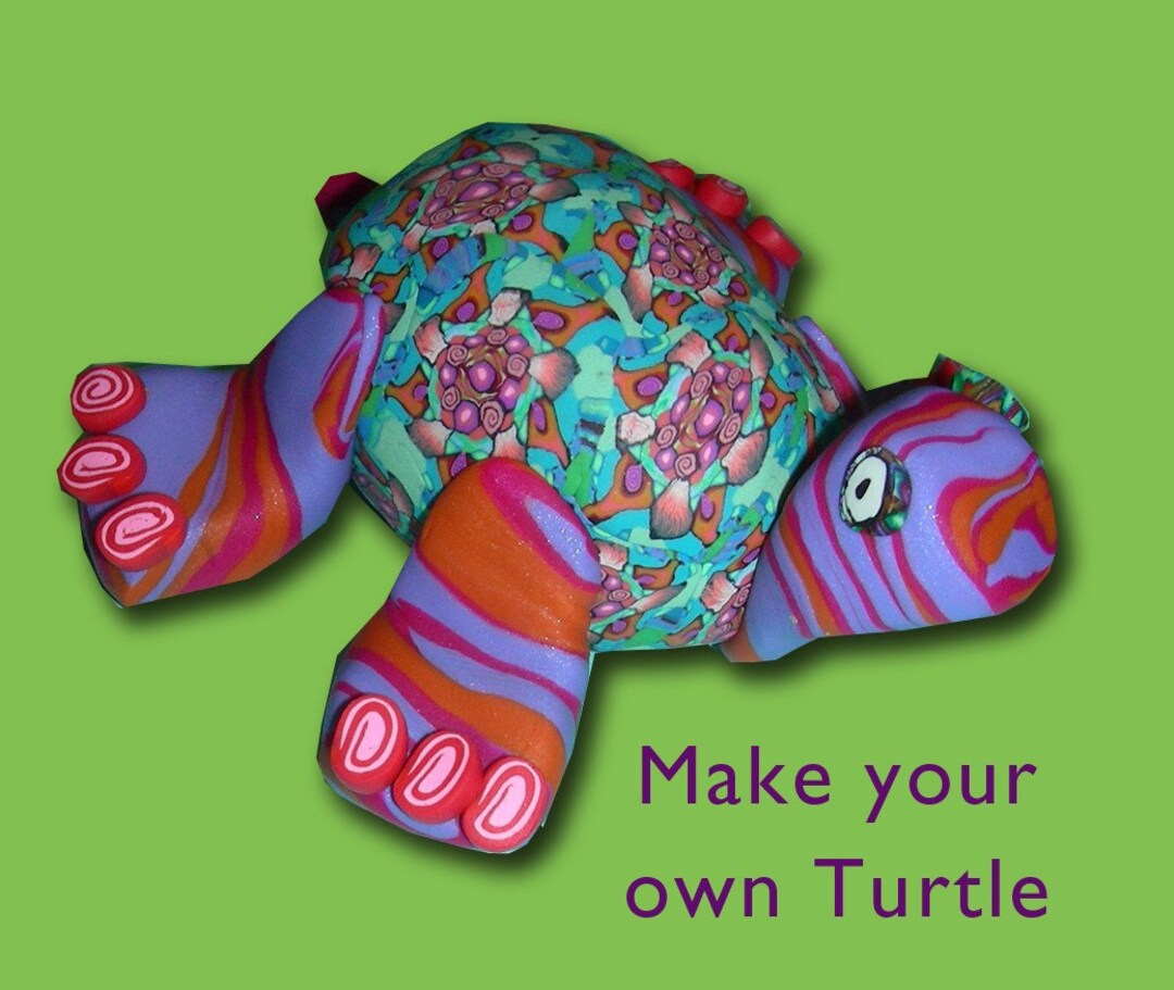 Turtle Silly Milly Sculpture Kit Polymer Clay Etsy