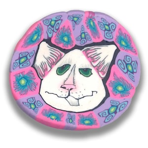 Polymer Clay Cane Pinky the Cat
