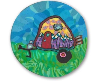 Camper Silly Milly Polymer Clay Cane