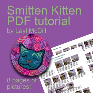 Polymer Clay Cane Tutorial Smitten Kitten PDF