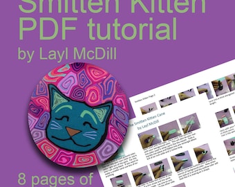 Polymer Clay Cane Tutorial Smitten Kitten PDF