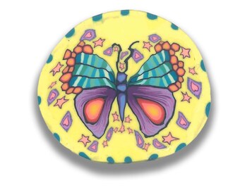 Polymer Clay Cane Sunshine Butterfly Silly Milly