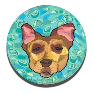Polymer Clay Cane Amber the Taco Dog