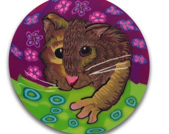 Hamster Polymer Clay Cane Silly Milly