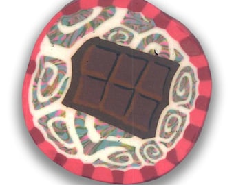 Polymer Clay Cane - Chocolate Bar Silly Milly