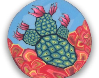 Polymer Clay Cane Silly Milly- Flowering Cactus