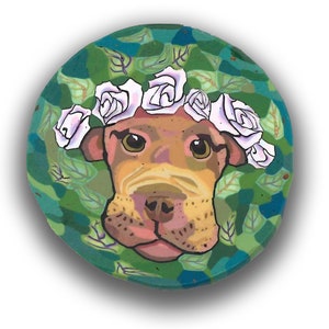 Polymer Clay Cane- Ruthie the Pit Bull Silly Milly