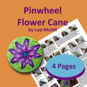 Pinwheel Flower Cane PDF Tutorial