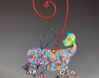 Whale on a  Bike Ornament