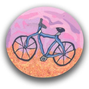 Polymer Clay Cane Chattanooga Bike Silly Milly
