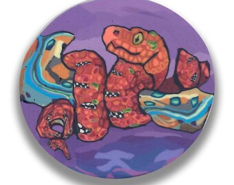 Polymer Clay Cane,  Squeezy the Boa Constrictor Silly Milly