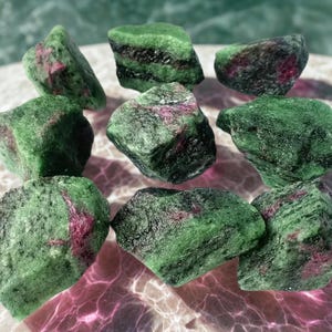 Natural Large Ruby Zoisite Crystal – Raw Gemstone for Jewelry Making & Unique Gift