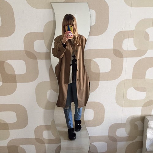 Amazing Unisex Vintage shops 80‘s Khaki Overcoat- Size L