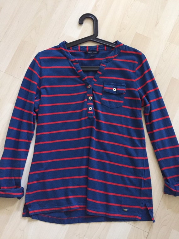 Vintage Tommy Hilfiger Striped T-shirt Size S | Etsy